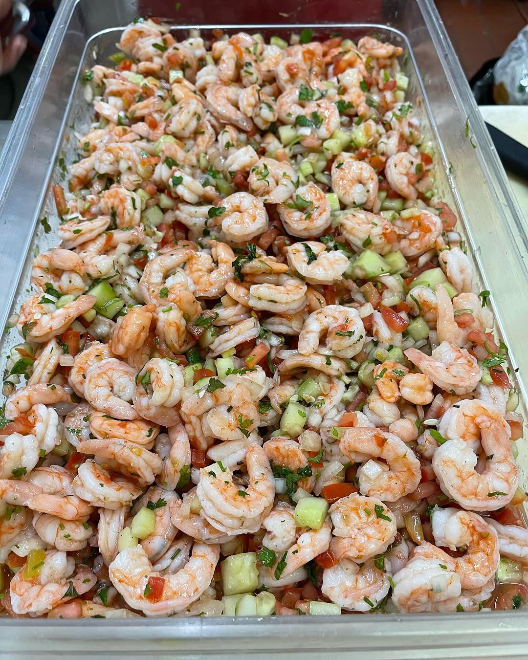 Shrimp ready to cook